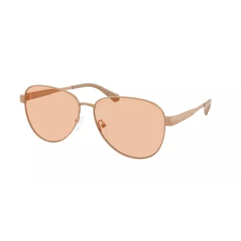 Michael Kors moteriški akiniai nuo saulės MK1160-190073 tamsaus vėžlio kiauto rėmeliu, rudais gradientiniais lęšiais, 59 mm