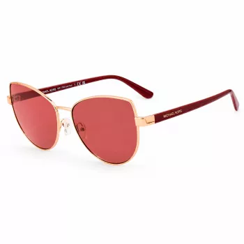 Michael Kors moteriški akiniai nuo saulės MK1162OXBLOOD Drugelio formos metalinis rėmas pilki gradientiniai lęšiai 58 mm