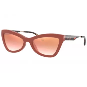 Michael Kors moteriški akiniai nuo saulės MK2132U39116F tamsaus vėžlio kiauto acetatas rudi gradientiniai lęšiai 55 mm