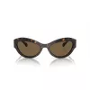 Michael Kors moteriški akiniai nuo saulės MK2198-300673, tamsaus vėžlio kiauto acetato rėmelis, rudi gradientiniai lęšiai, 59 mm