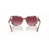 Michael Kors moteriški akiniai nuo saulės MK2199-39468H tamsaus vėžlio kiauto acetato rėmeliu, rudi gradientiniai lęšiai, 55 mm