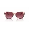 Michael Kors moteriški akiniai nuo saulės MK2199-39468H tamsaus vėžlio kiauto acetato rėmeliu, rudi gradientiniai lęšiai, 55 mm