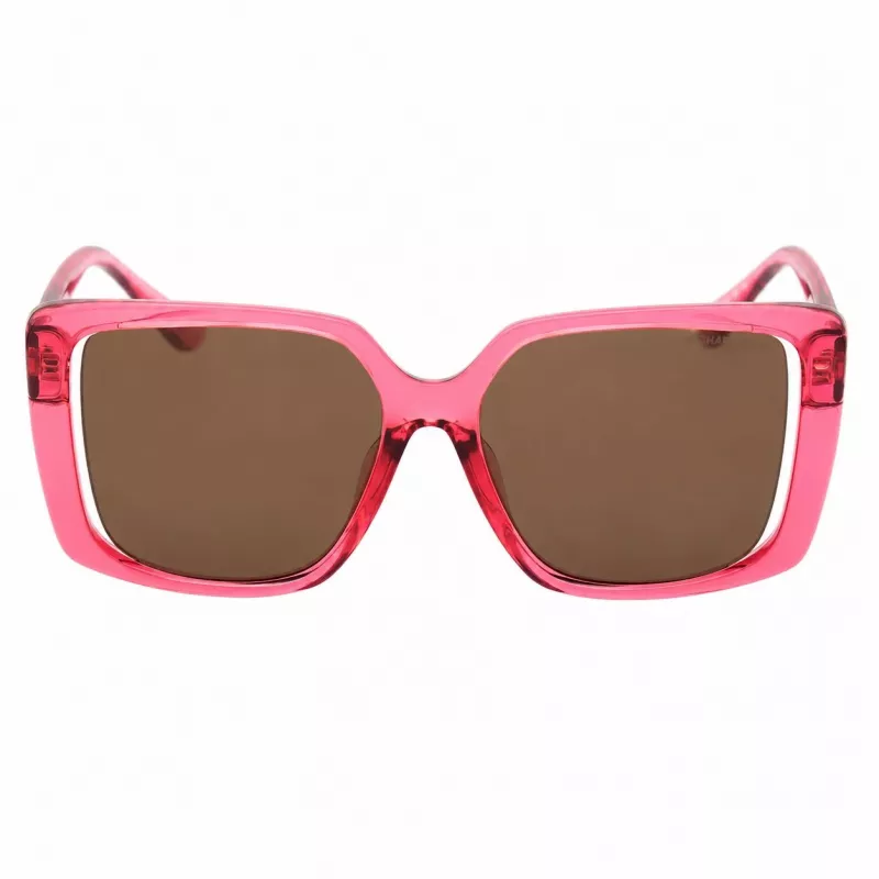 Michael Kors moteriški akiniai nuo saulės MK2238UDRAGON, stačiakampis acetatinis rėmelis, 55 mm