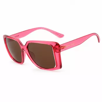 Michael Kors moteriški akiniai nuo saulės MK2238UDRAGON, stačiakampis acetatinis rėmelis, 55 mm