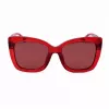 Michael Kors moteriški akiniai nuo saulės MK2267UCHERRY - Vyšninis acetato rėmelis, pilki gradientiniai lęšiai, 56 mm