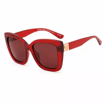 Michael Kors moteriški akiniai nuo saulės MK2267UCHERRY - Vyšninis acetato rėmelis, pilki gradientiniai lęšiai, 56 mm