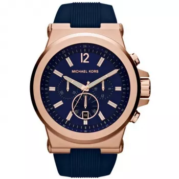 Michael Kron MK8295 Vyriškas kvarcinis chronografo laikrodis 48mm nerūdijantis plienas mėlynas ciferblatas