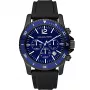 Michael Kronz MK8165 Vyriškas analoginis kvarcinis chronografinis laikrodis 46mm juodas silikonas