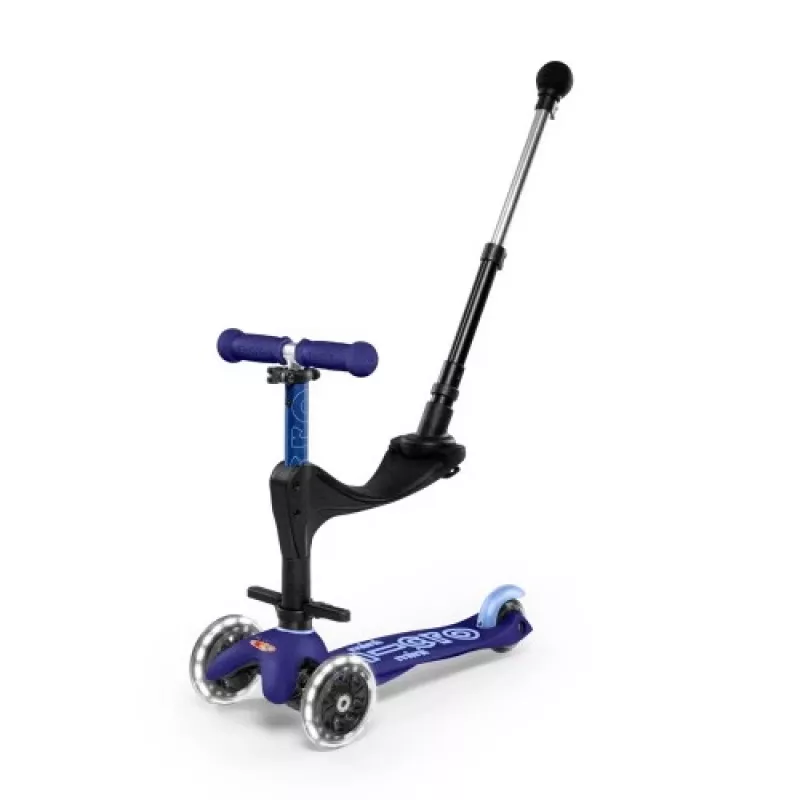 Micro Mini 3 in 1 Deluxe Plus LED Scooter Blue