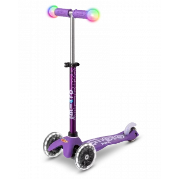Micro Mini Deluxe LED Magic Aqua 3 ratų paspirtukas