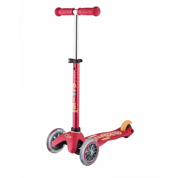 Micro Mini Deluxe paspirtukis Red 3 ratų spyruoklinis paspirtukis vaikams nuo 2 iki 5 metų