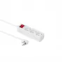 MICROCONNECT 3-ių lizdų Schuko kištukinis lizdas 5m su įjungimo/išjungimo jungikliu