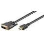MicroConnect DVI-D vyriškas į HDMI vyrišką adapterio laidas 0,5 m juodas
