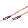 Microconnect FIB112002-2 ST/UPC į ST/UPC OM2 dvipusis daugiamodis šviesolaidinis jungiamasis laidas, 2 m, oranžinis