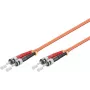 Microconnect FIB112002-2 ST/UPC į ST/UPC OM2 dvipusis daugiamodis šviesolaidinis jungiamasis laidas, 2 m, oranžinis