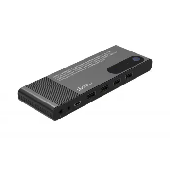 MicroConnect HDMI ir USB-C KVM perjungiklis 2 prievadų (MC-HDMI-KVM202K)