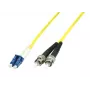 MicroConnect LC/PC į ST/PC 10m 9/125 vienmodis dvipusis šviesolaidinis jungiamasis laidas