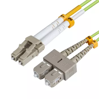 MICROCONNECT LC/UPC-SC/UPC 10m OM5 šviesolaidinis kabelis
