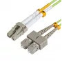 MICROCONNECT LC/UPC-SC/UPC 10m OM5 šviesolaidinis kabelis