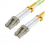 MICROCONNECT LC/UPC į LC/UPC OM5 dvipusis šviesolaidinis jungiamasis laidas 100 m – laimo žalios spalvos LSZH