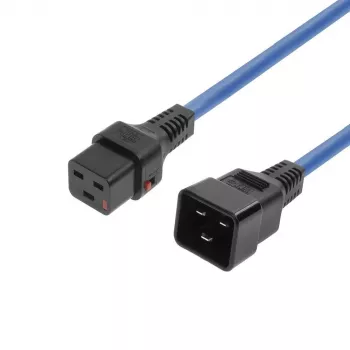MicroConnect MC-C19C20LOCK-1M-B fiksuojantis IEC maitinimo laidas C20 į C19 1m juodas