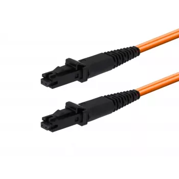 MICROCONNECT MTRJ/UPC į MTRJ/UPC 0,5 m OM1 dvipusis šviesolaidinis jungiamasis laidas, oranžinis