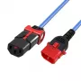 MicroConnect maitinimo laidas C13 IEC Lock+ į C14, 3m, juodas (MC-DUALC13C14S-3B)