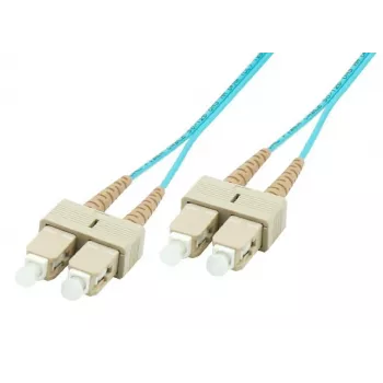 Microconnect SC/PC į SC/PC 5m dvipusis daugiamodis OM2 šviesolaidinis jungiamasis laidas, oranžinis