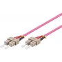 MICROCONNECT SC/UPC į SC/UPC OM4 šviesolaidinis jungiamasis laidas 15m - Aqua LSZH Duplex