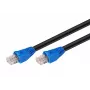 MICROCONNECT U/UTP CAT6 0,5 m lauko pataisos kabelis – juodas