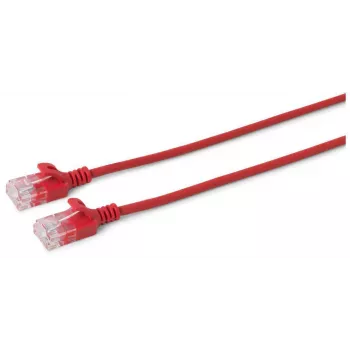 MICROCONNECT U/UTP CAT6 0.5m Red Plonas eterneto kabelis