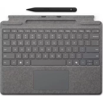 Microsoft Surface Pro klaviatūra su Slim Pen 2, Nordic išdėstymas, Platinum