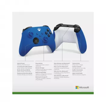 Microsoft Xbox Wireless Controller QAU-00002 – Shock Blue (Xbox Series X|S, Xbox One, PC, Mobile)