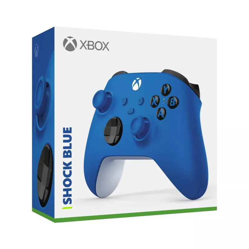 Microsoft Xbox Wireless Controller QAU-00002 – Shock Blue (Xbox Series X|S, Xbox One, PC, Mobile)