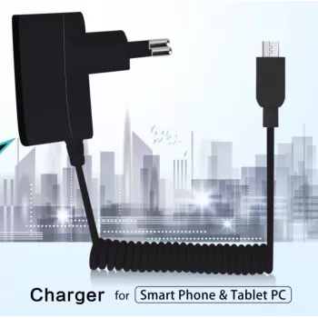 MicroUSB kabelis įkrovimui juodas 1m USB 2.0