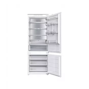 Midea MDRE554FGD01D Įmontuojamas kombinuotas šaldytuvas, No Frost, 403 L, Baltas, Energijos klasė D