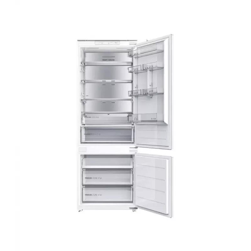 Midea MDRE554FGD01D Įmontuojamas kombinuotas šaldytuvas, No Frost, 403 L, Baltas, Energijos klasė D