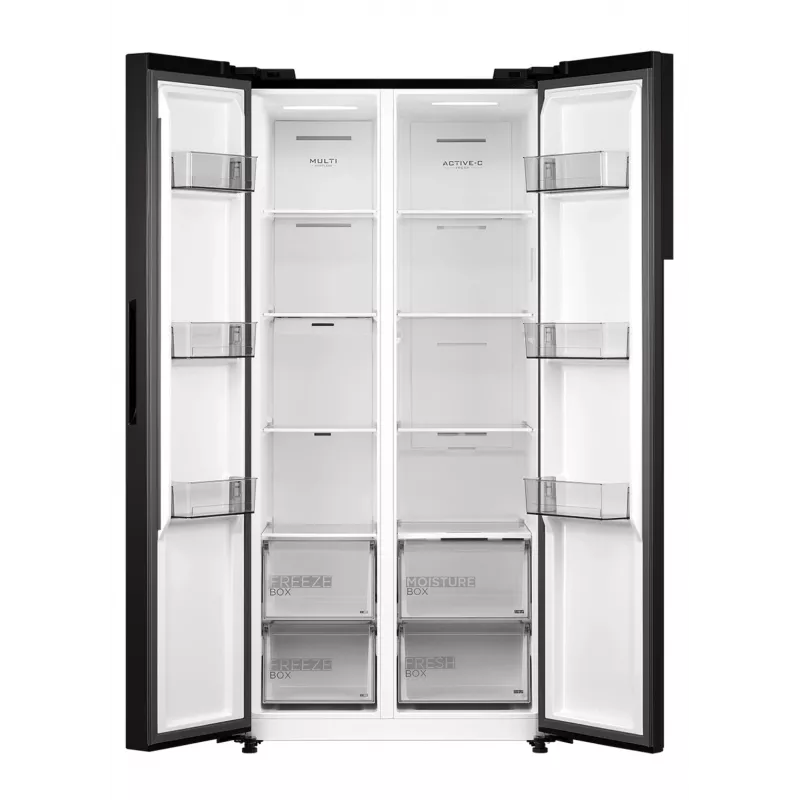 Midea MDRS619FIE45 Šaldytuvas Side by Side, 460 L, No Frost, Dark Inox, Energijos klasė E