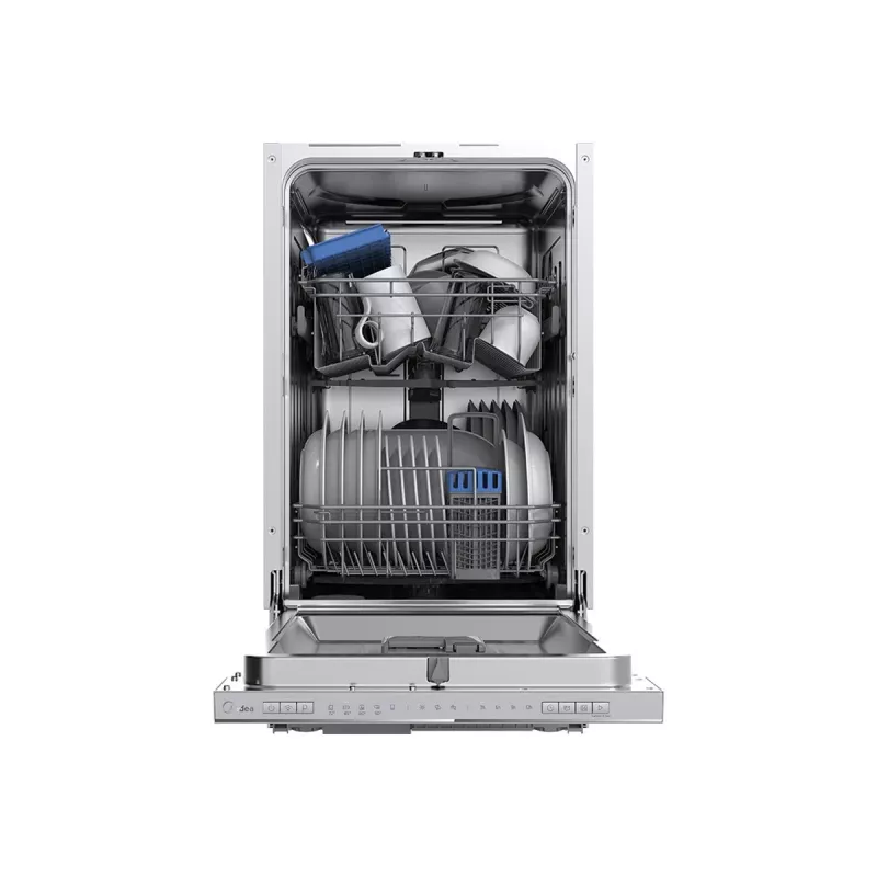 Midea MDWEB1004LS-W Robot dulkių siurblys su LDS lazerine navigacija, 4000 Pa įsiurbimo galia, soniniu šluostymu, 5200 mAh baterija, programėlės ir balso valdymu, baltas