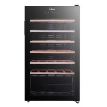Midea vyno šaldytuvas MDRW150FGG22W laisvai pastatomas 34 buteliai juodas