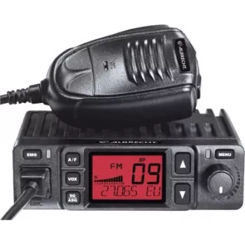 Midland Albrecht AE 6290 mobilioji CB radijo stotis su retransliatoriumi, VOX, 40 kanalų AM/FM, 12/24V, juoda 12629