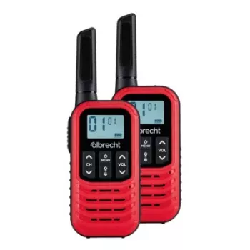 Midland Albrecht Tectalk Go Pair PMR446 dvipusio ryšio radijo rinkinys su 8 kanalais, 38 CTCSS tonais, 83 DCS tonais, VOX, apšviestu LCD, dvigubu įkrovimo stovu, atsparus purslams, žibintuvėlis (29646)