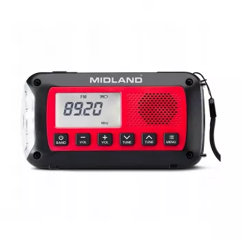 Midland ER100 avarinis radijas su 2600 mAh baterija