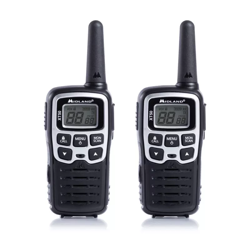 Midland XT50 2x PMR446 Nešiojama Dvipusė Radijo Stotis Pilka
