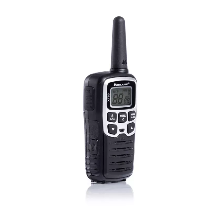 Midland XT50 2x PMR446 Nešiojama Dvipusė Radijo Stotis Pilka