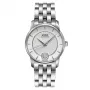 MIDO Baroncelli III moteriškas automatinis laikrodis M007207110360 33mm sidabrinis ciferblatas su deimantais nerūdijančio plieno apyrankė