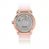 MIDO Baroncelli III Lady automatinis laikrodis 33mm rožinio aukso PVD nerūdijantis plienas sidabrinis ciferblatas ruda odinis dirželis M027207360100