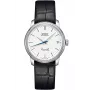 MIDO Baroncelli Lady automatinis laikrodis 33mm nerūdijantis plienas baltas ciferblatas juodas odinis dirželis M027207160100