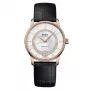 MIDO Baroncelli Signature Lady automatinis laikrodis 33mm rožinio aukso PVD nerūdijantis plienas ruda oda