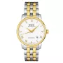 MIDO vyrų laikrodis M86009261 Baroncelli III 38mm automatinis sidabrinis ciferblatas juoda oda